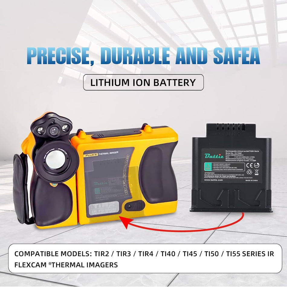 Battiz Replacement Battery for Fluke TI-SBP